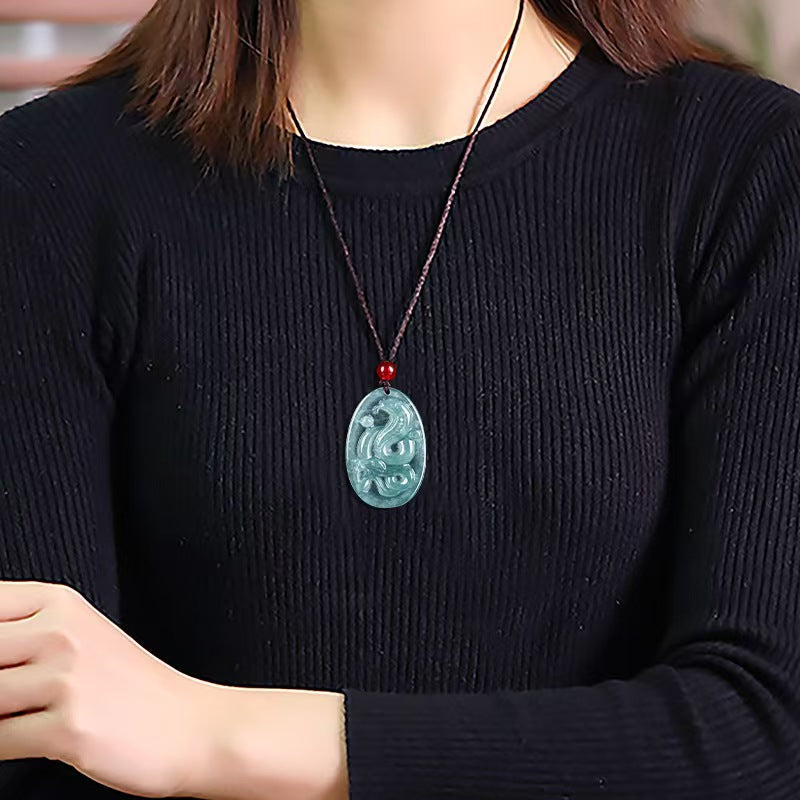 Ice Jade Snake Pendant ¨C Protection. Renewal & Transformation