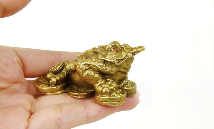 Seven-Star Money Toad â€?Solid Brass Fortune Figurine for Wealth & Prosperity