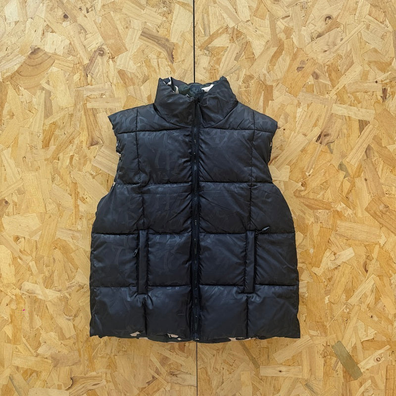 Mertra Reversible Puffer Vest - Grey Camo