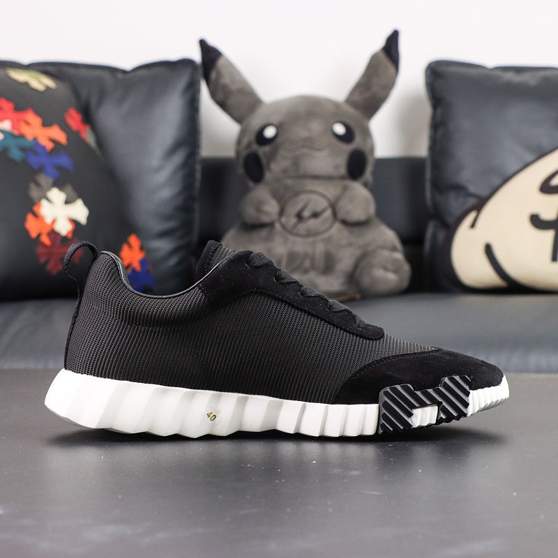Hermes Bouncing Sneaker - Black/White Technical Mesh