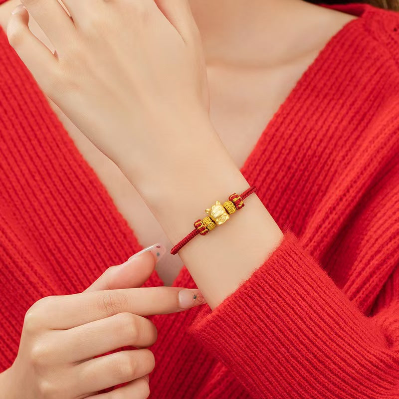 12 Zodiac Fortune Gold Bracelet ¨C Wealth on Arrival Lucky Year Series