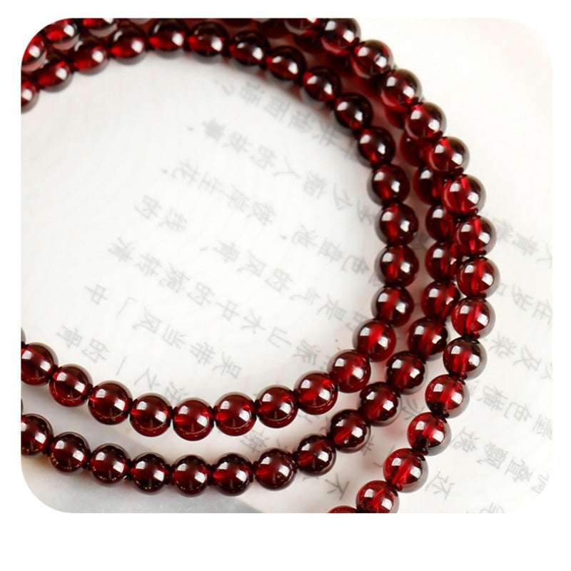 Lucky Horse Garnet Multi-Wrap Bracelet-Forward with Confidence