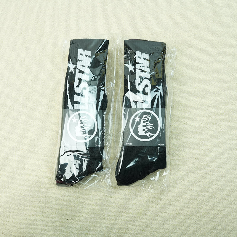 Hellstar Classic Socks (2 Pack) White/Black