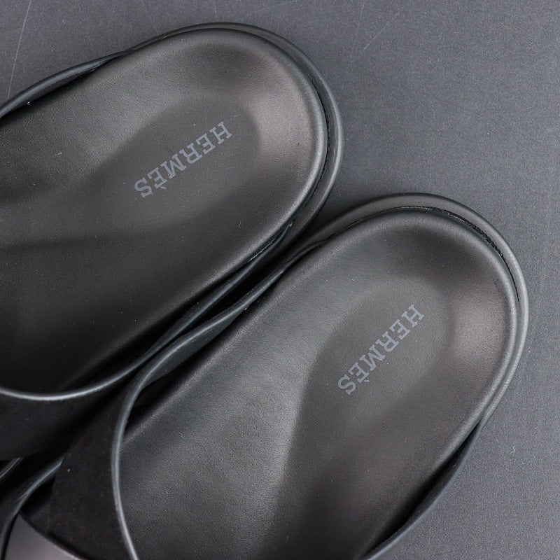 Hermes Izmir Sandal - Black/Black