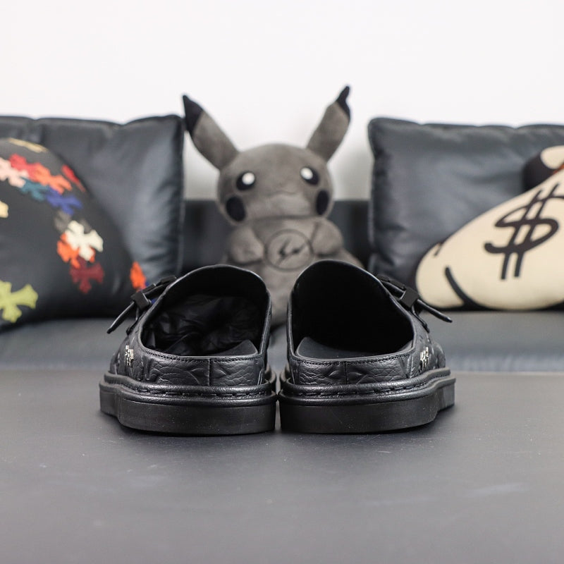 Louis Vuitton Easy Mule Monogram Embossed - Black