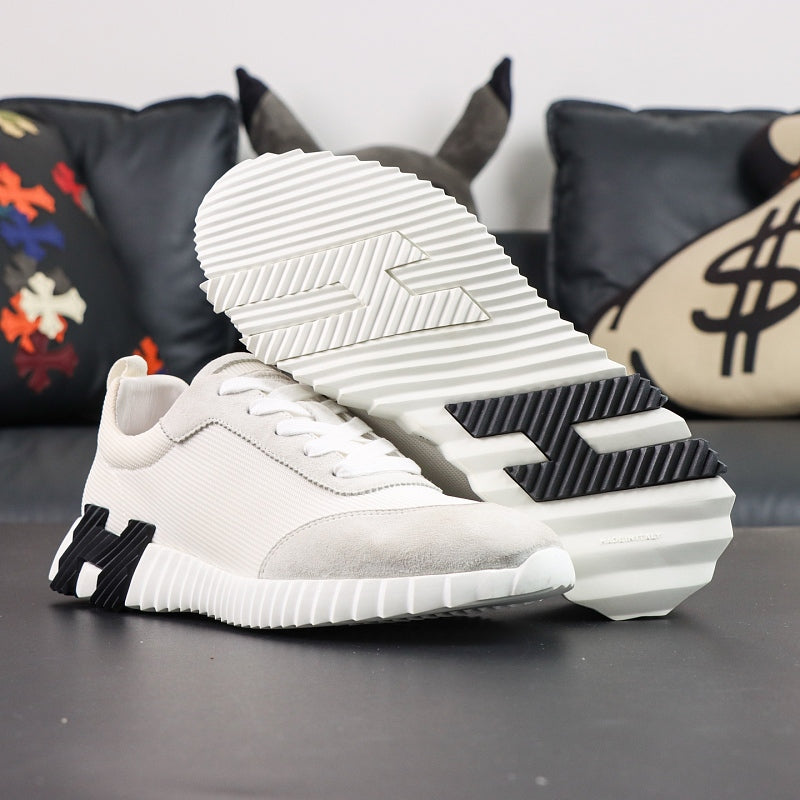 Hermes Bouncing Sneaker - White/Navy