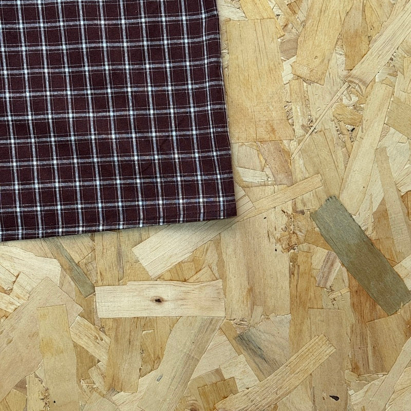 Mertra Plaid Shirt - Brown
