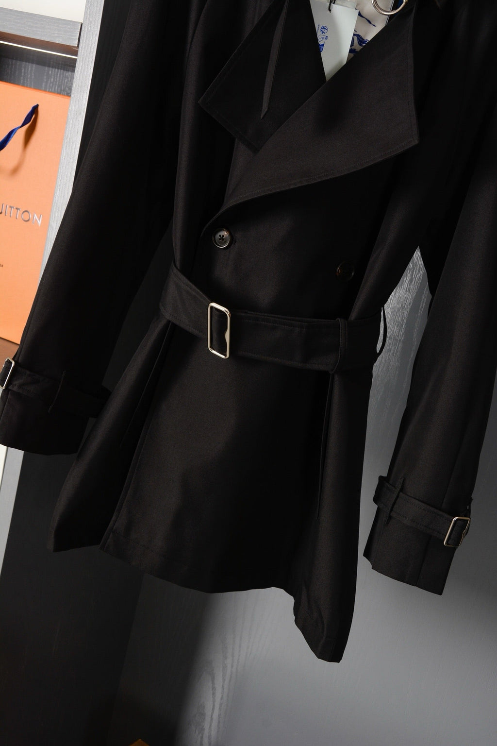 Check Trench Coat