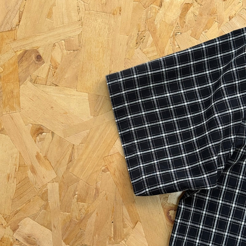 Mertra Plaid Shirt - Black