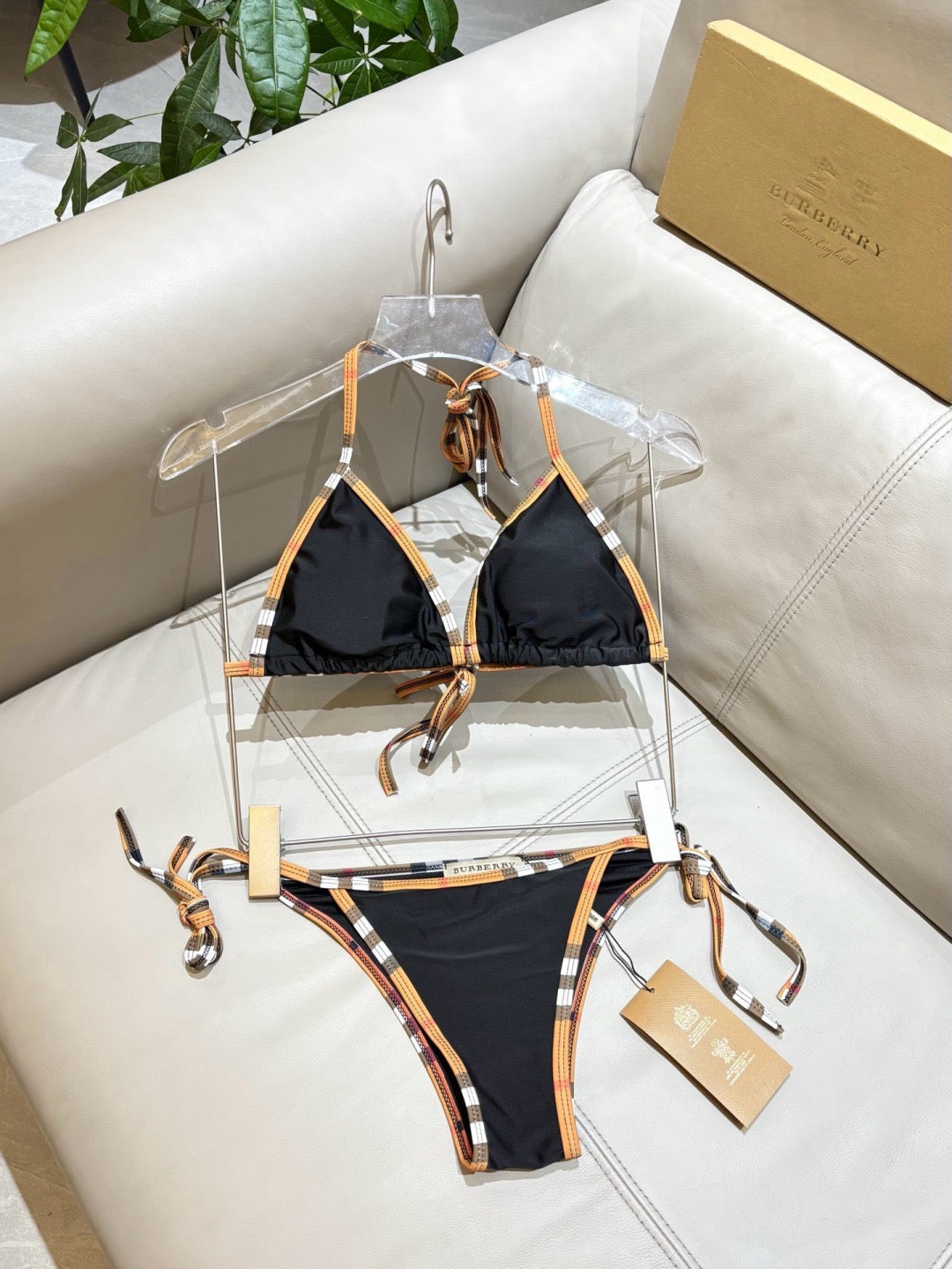 Vintage Check Bikini Set