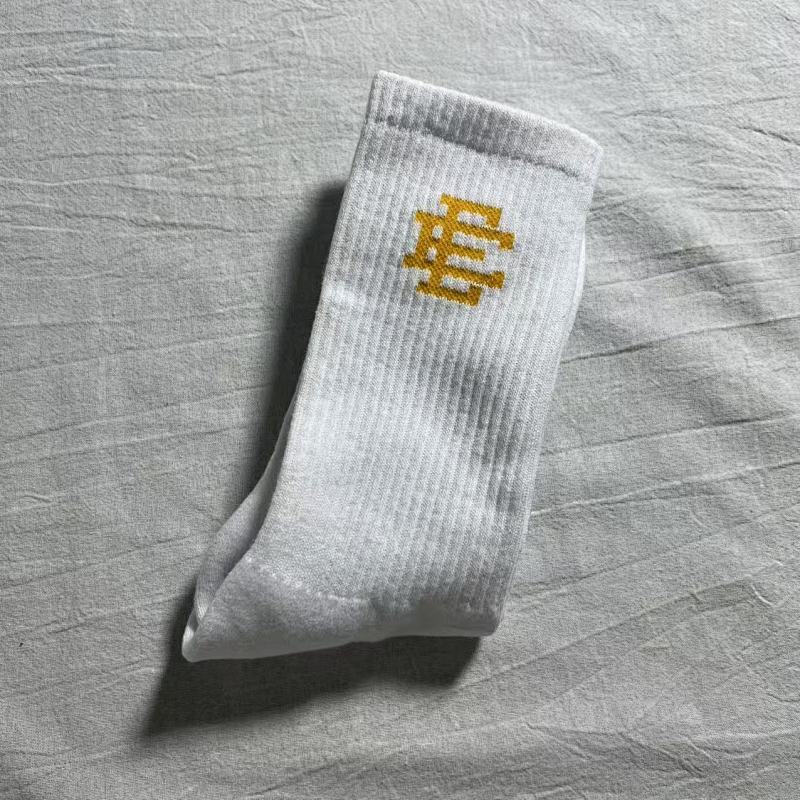 Eric Emanuel EE Logo Ribbed Crew Socks