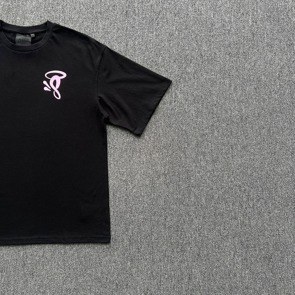 HALO Tee Black Pink