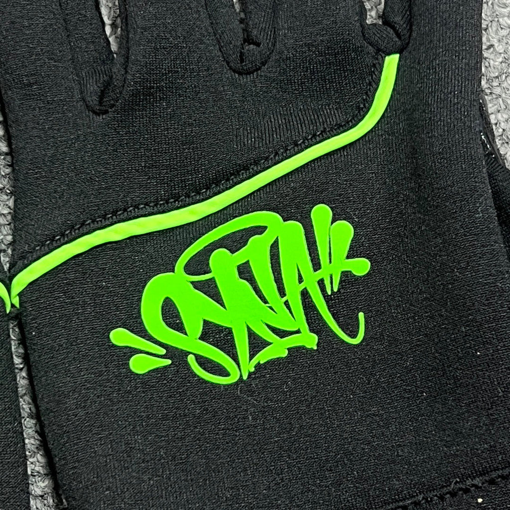 Gloves Black Green