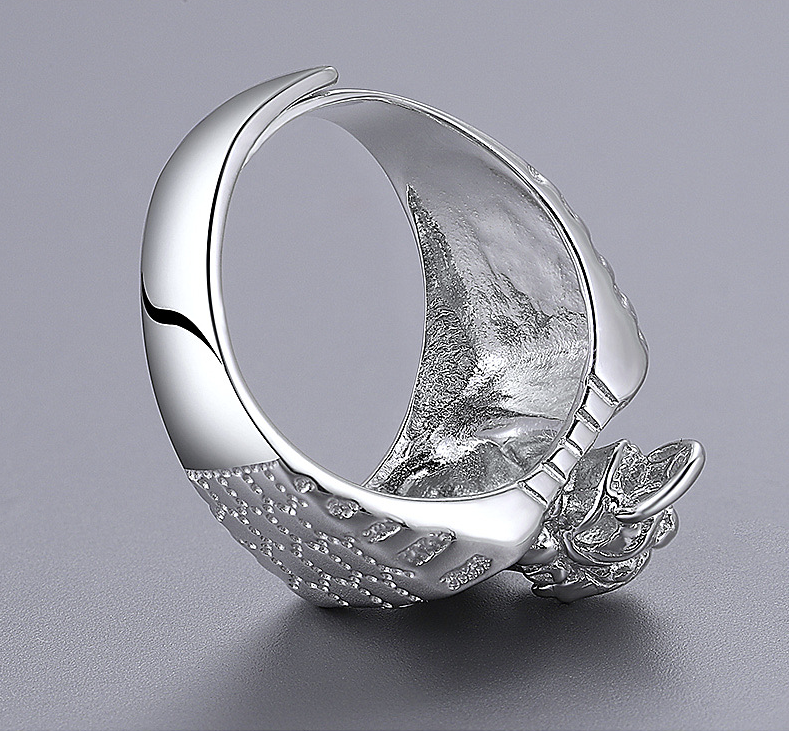 Silver Pixiu Wealth Ring(Adjustable)