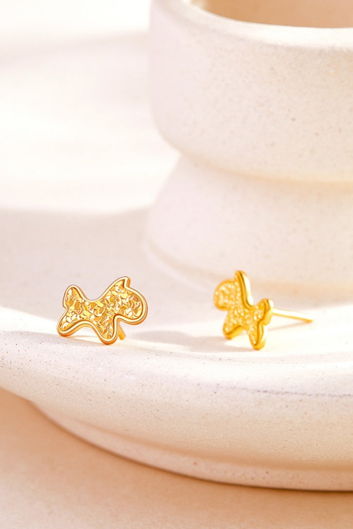 18K Gold-Plated 925 Silver Zodiac Stud Earrings-Your Sign. Your Story