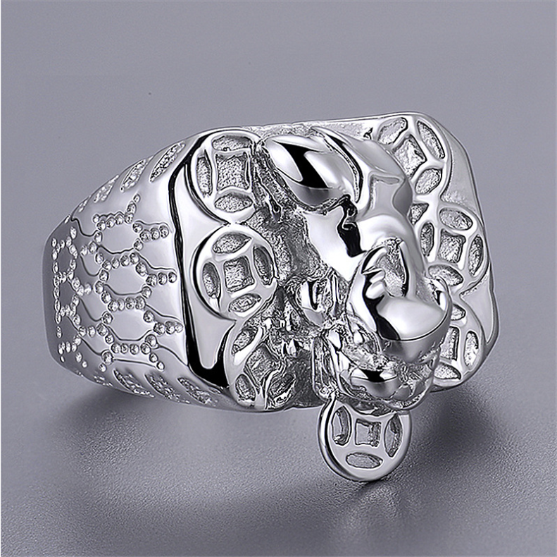 Silver Pixiu Wealth Ring(Adjustable)
