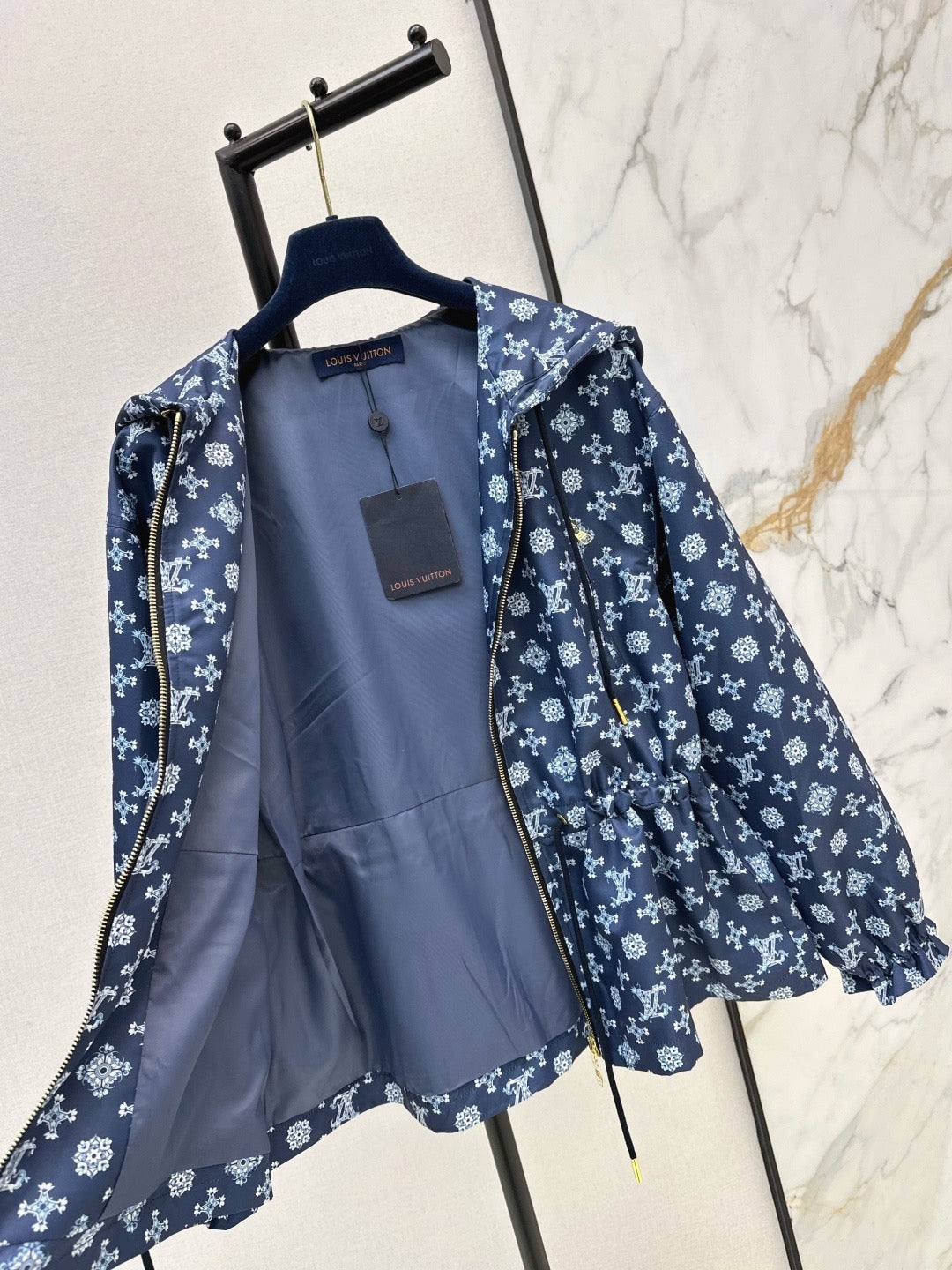 Monogram Hooded Windbreaker Jacket