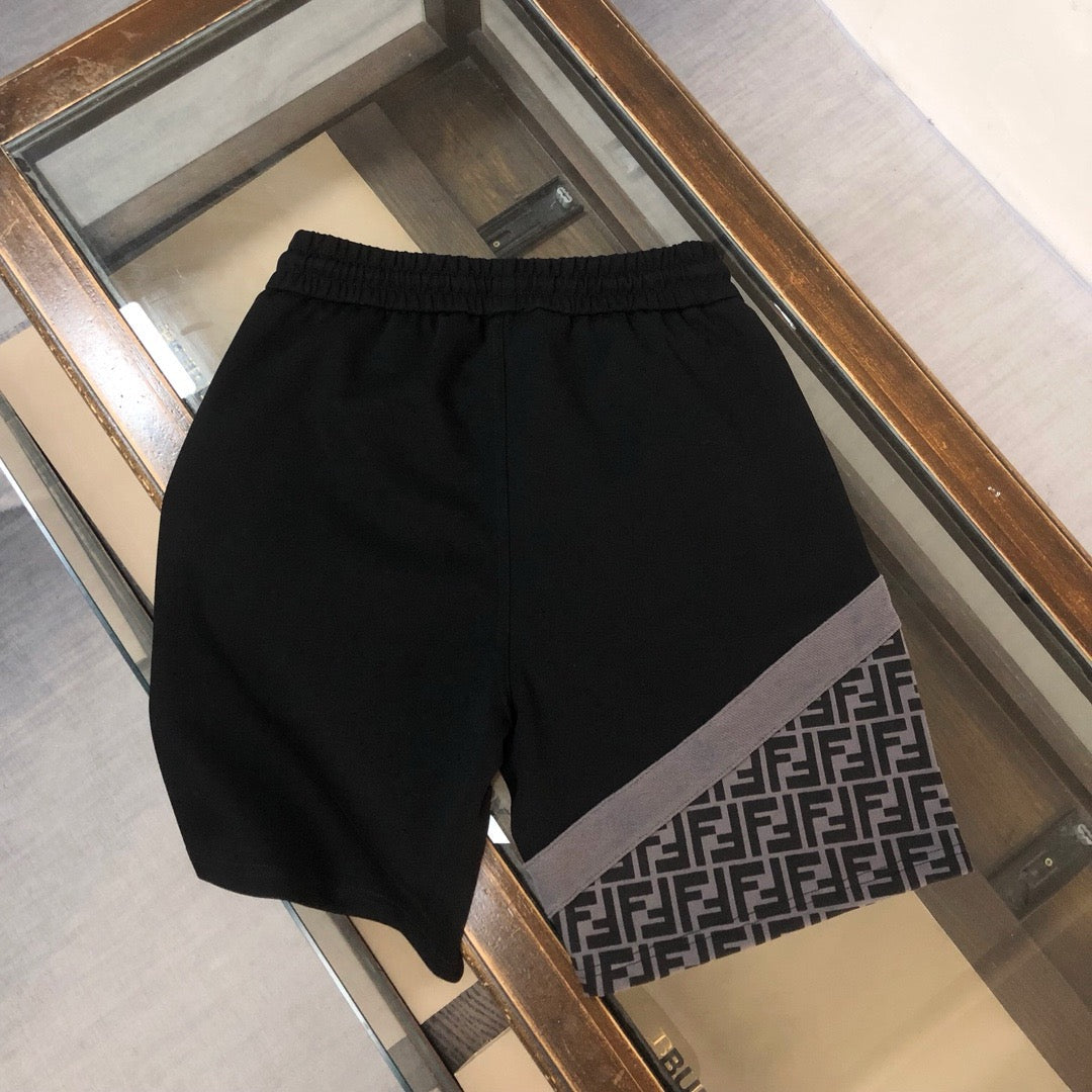 Panel Drawstring Shorts
