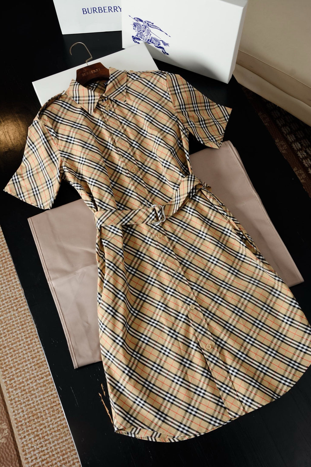 Check Shirt Dress