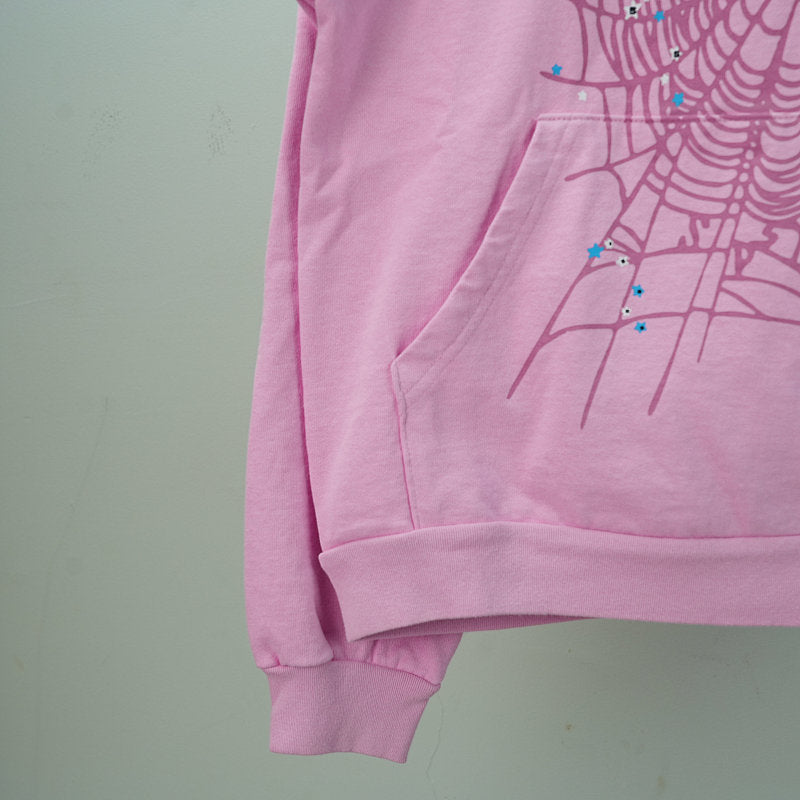 Sp5der OG Web Hoodie Pink