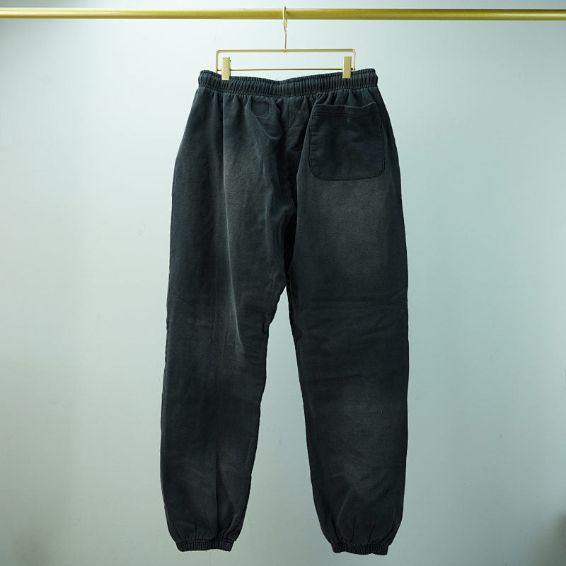 Hellstar No Guts No Glory Closed Elastic Bottom Sweatpants Midnight Dye Black
