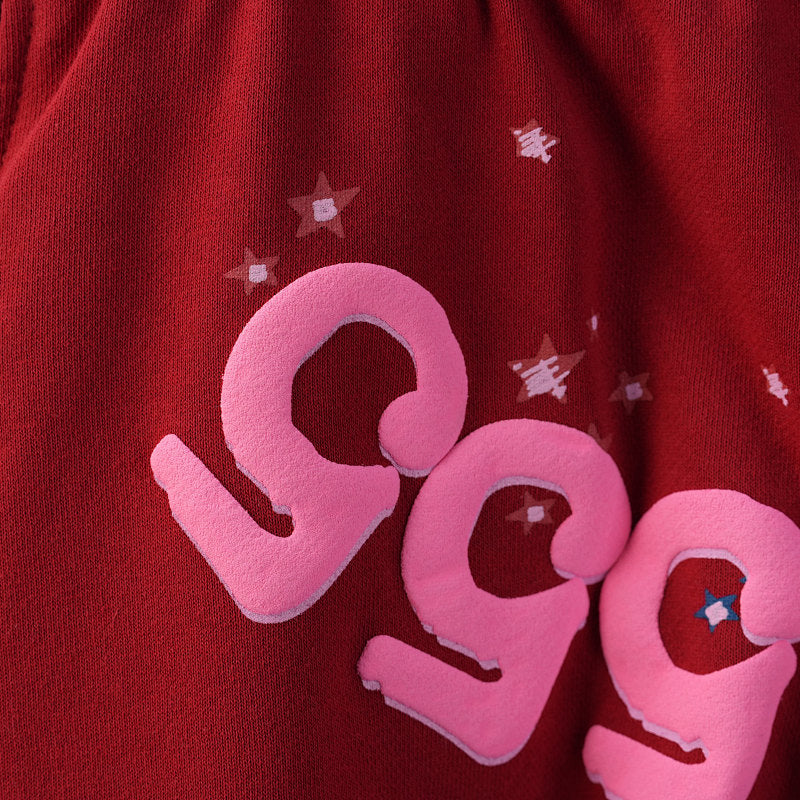 Sp5Der Worldwide Red Angel Number 555 Sweatpants