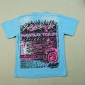 Hellstar Neuron Tour T-Shirt Light Blue