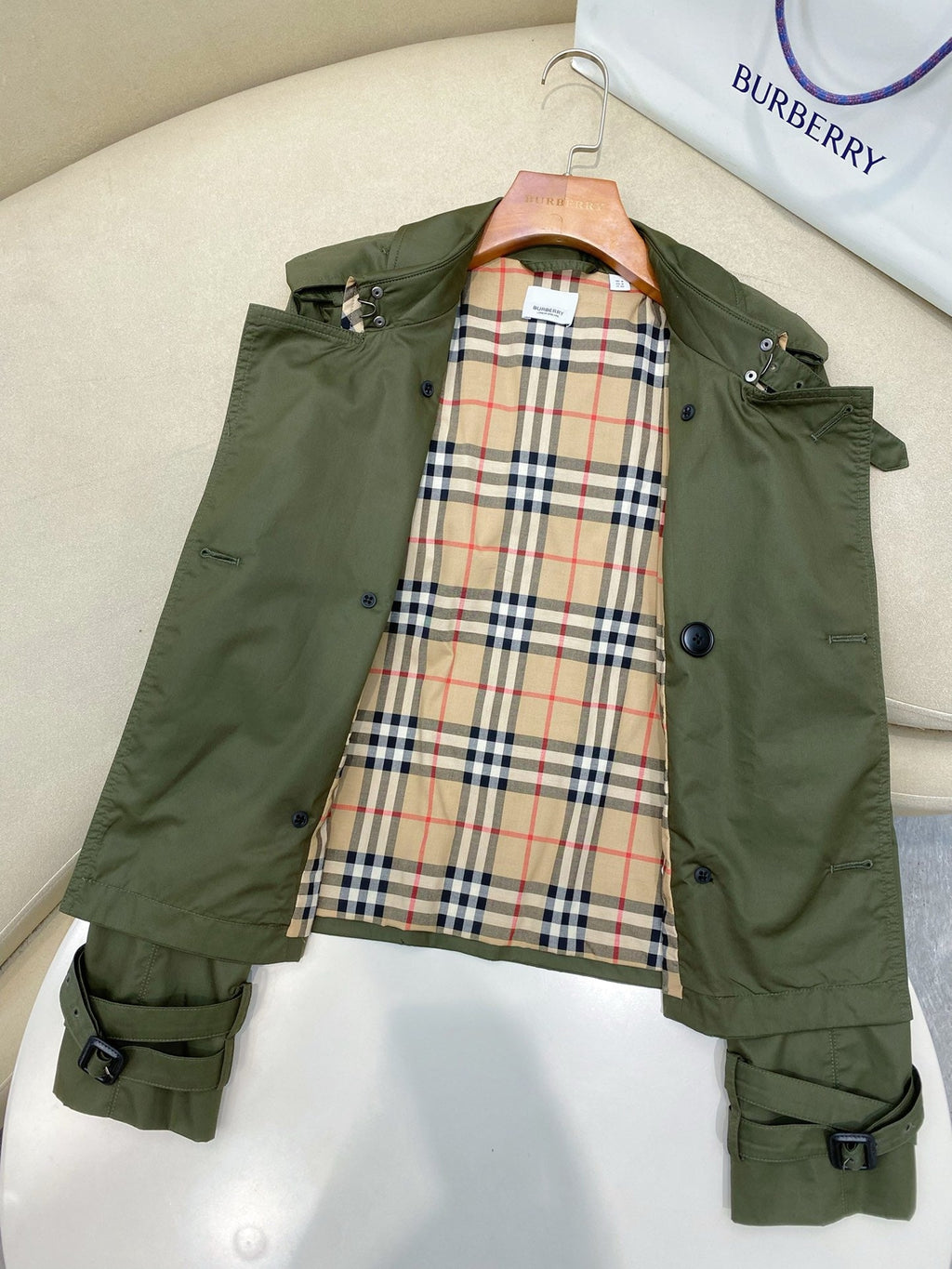 Tropical Gabardine Cropped Jacket