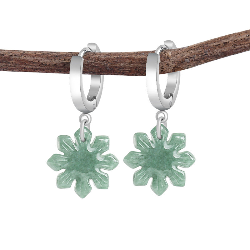 Sunflower Jade Earrings-Joy. Optimism & Bright Blessings
