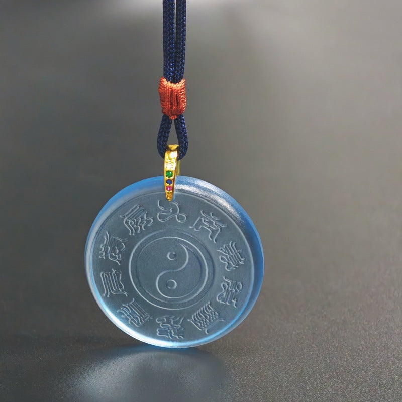 Tai Chi Bagua Glaze Pendant–Balance. Protection & Harmonious Energy