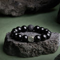 Obsidian Bead Stretch Bracelet-Awakened Core