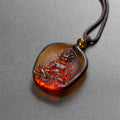 Yellow Jambhala Liuli Pendant-Wealth Generosity & Prosperity