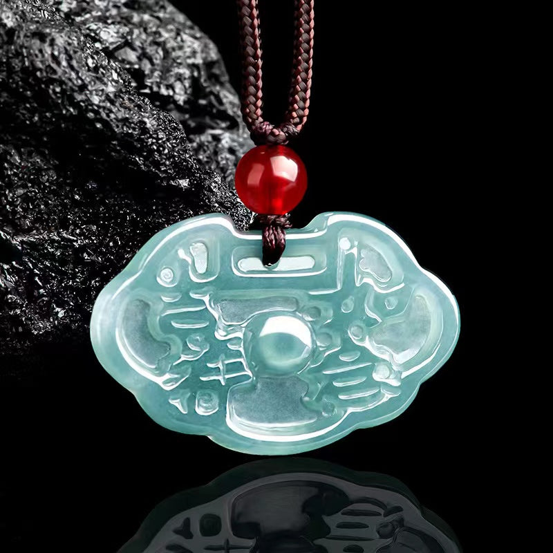 Ruyi Jade Pendant-Auspicious Fortune