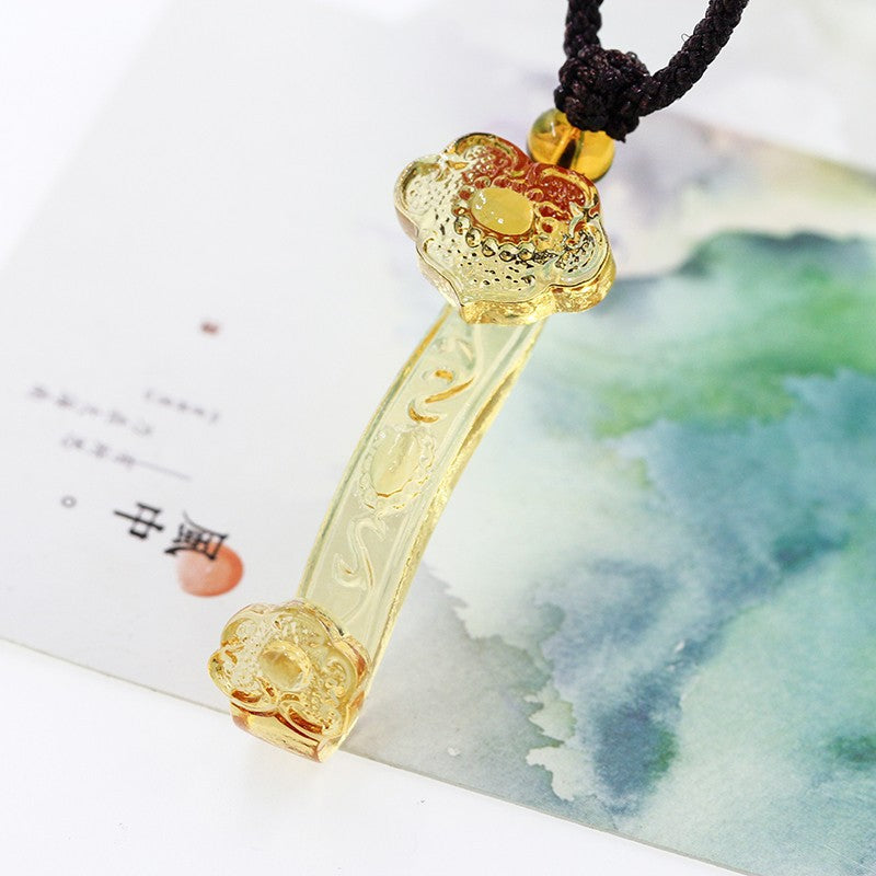 The Flow of Intentions: Handcrafted Liuli Ruyi Amulet