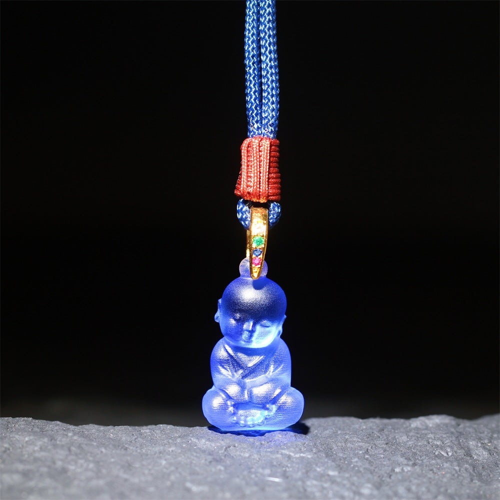 Serene Little Monk Liuli Pendant-Innocence & Inner Peace