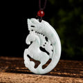 Dragon and Horse Jade Pendant-Fengshui Luck