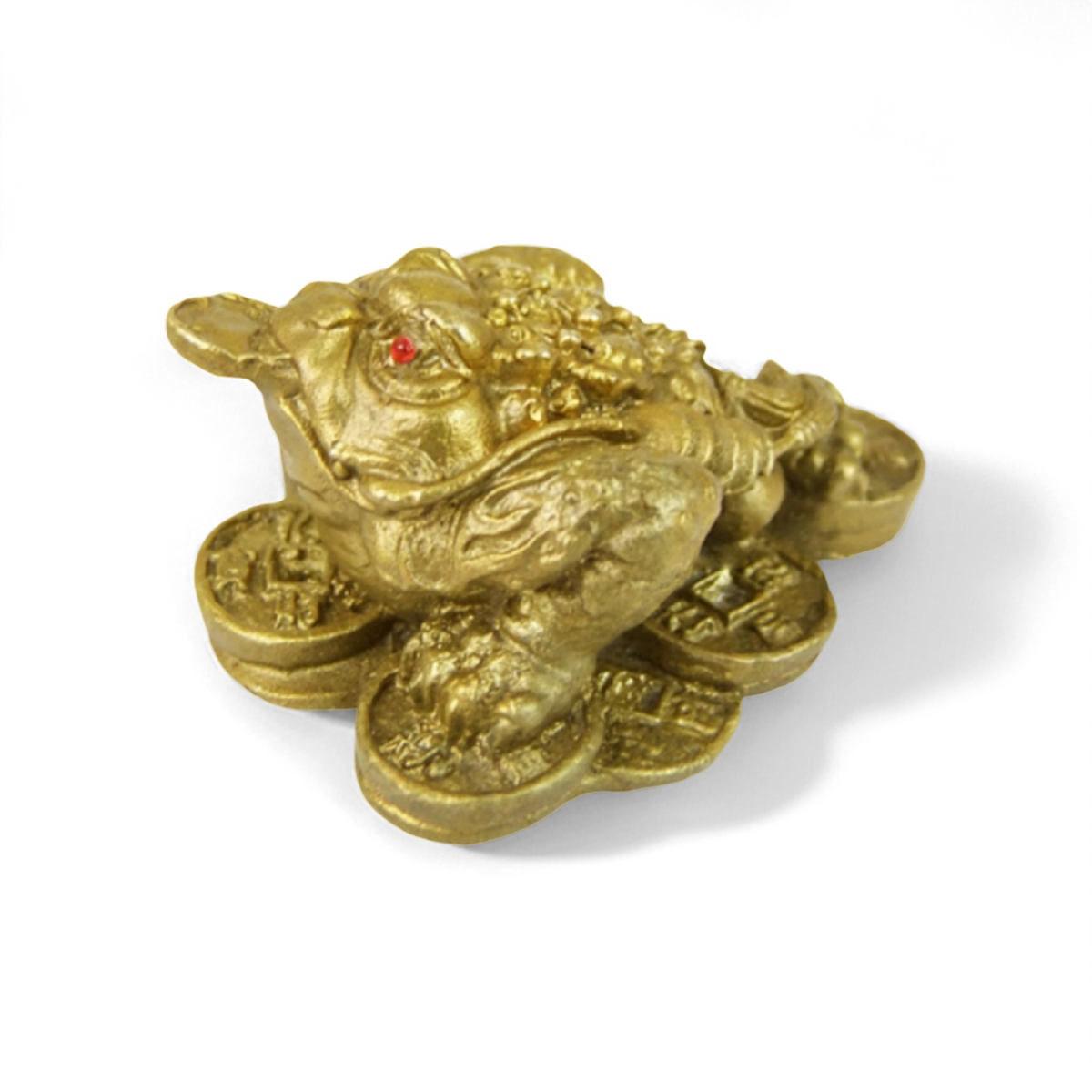 Seven-Star Money Toad â€?Solid Brass Fortune Figurine for Wealth & Prosperity