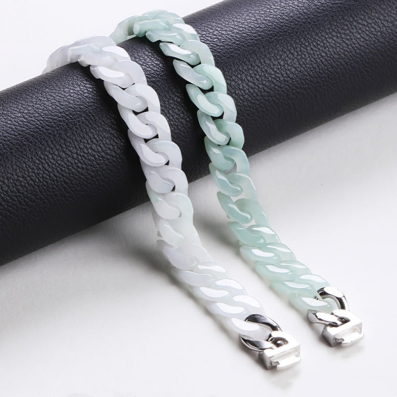 Jade Cuban Link Bracelet-Balance & Presence