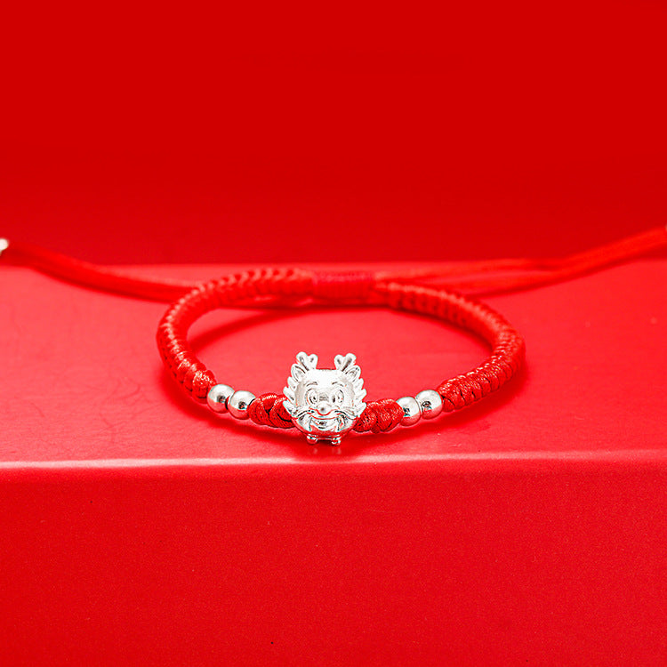 2024 Yeaf of Dragon Red String Bracelet-925 Sterling Silver