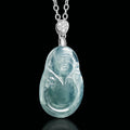 Blue Ice Jade Wealth Guardian Pendant ¨C Prosperity & Fortune Blessing