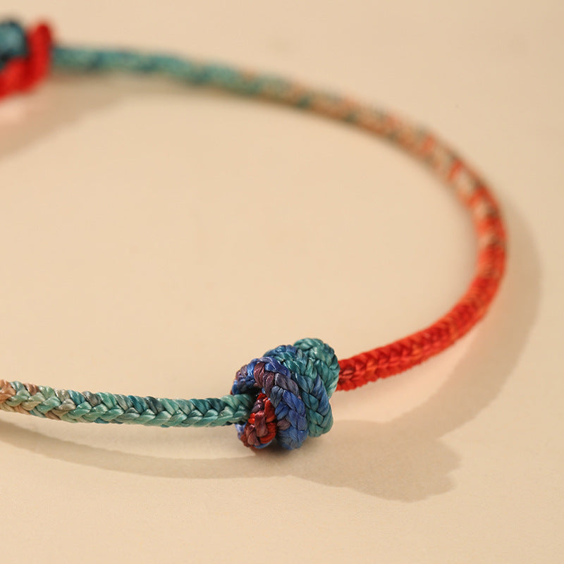 Tai Sui Protection Red String Bracelet for Auspicious Energy-Traditional Hand-Woven
