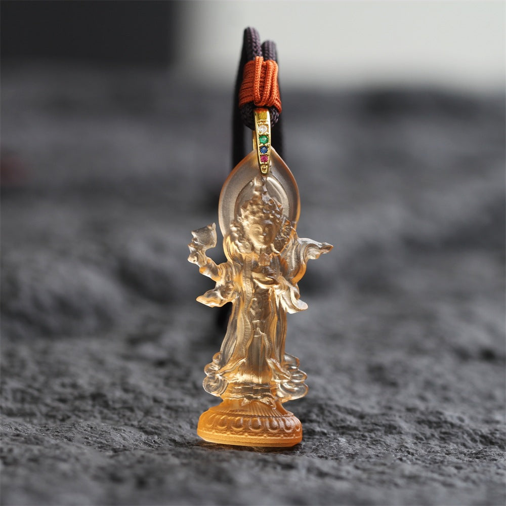 Achi Chokyi Drolma GlazePendant-Protector. Wisdom & Compassion