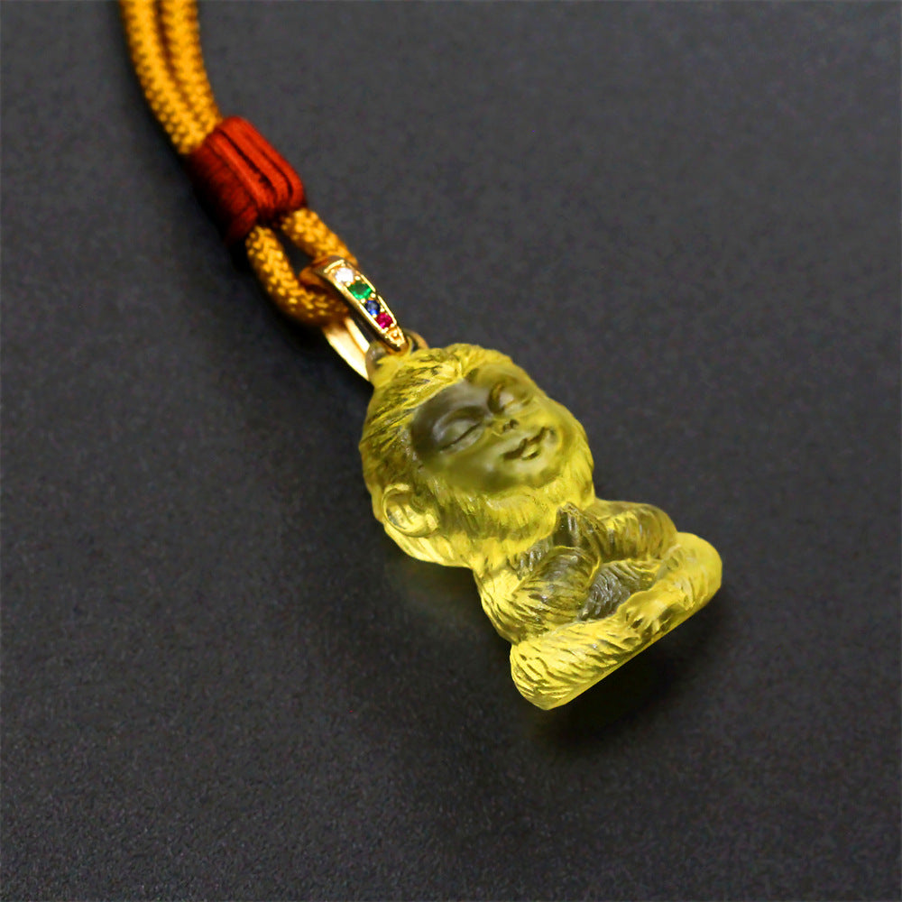 Monkey King Liuli Pendant-Courage Determination & Fearless Spirit