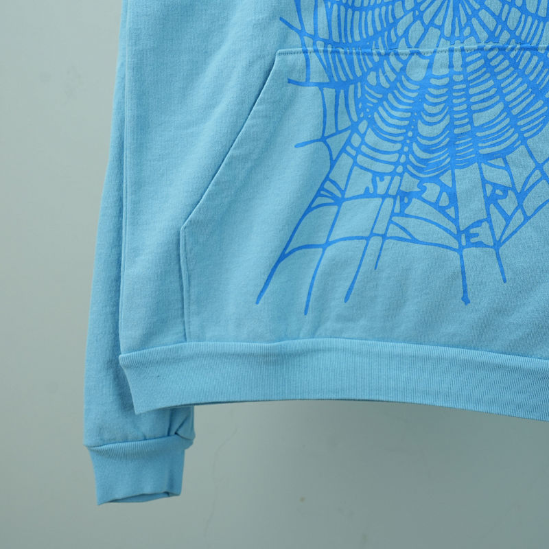 Sp5der Web Hoodie Sky Blue
