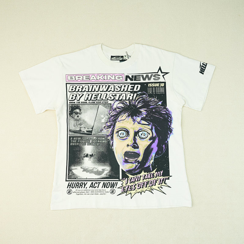Hellstar Breaking News T-Shirt White