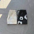 Rhinestone Cotton Wreath Shorts