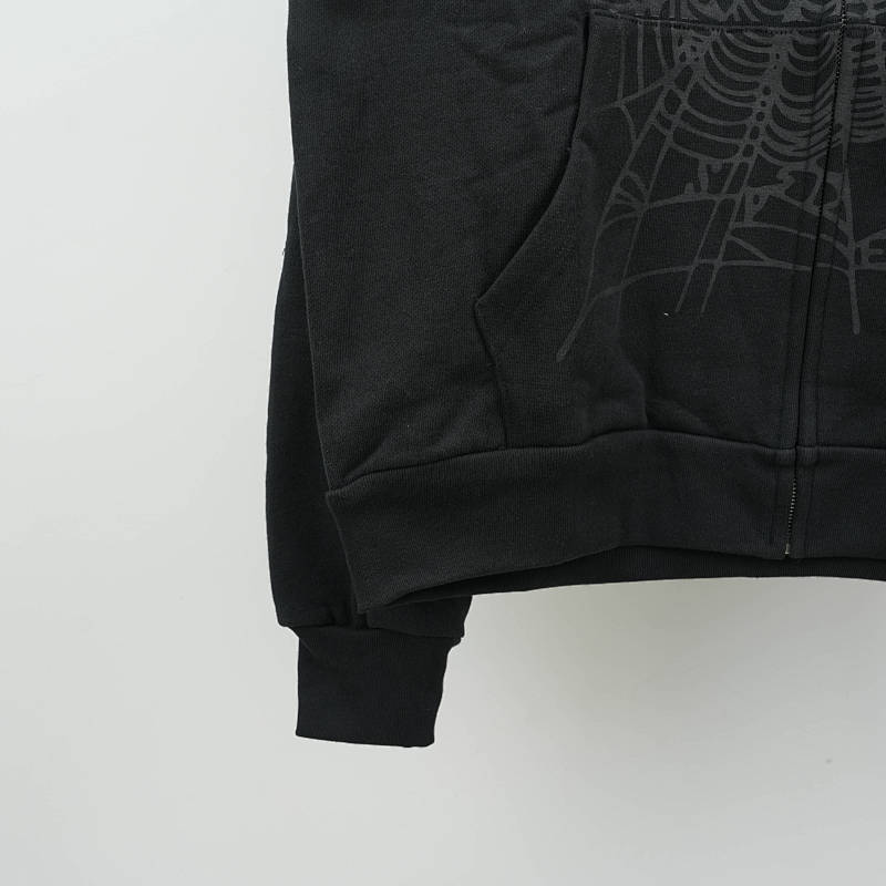 Sp5Der Og Web V2 Rhinestone Zip Up