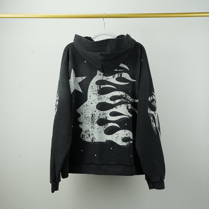 Hellstar Racer Hoodie Sweatshirt Vintage Black
