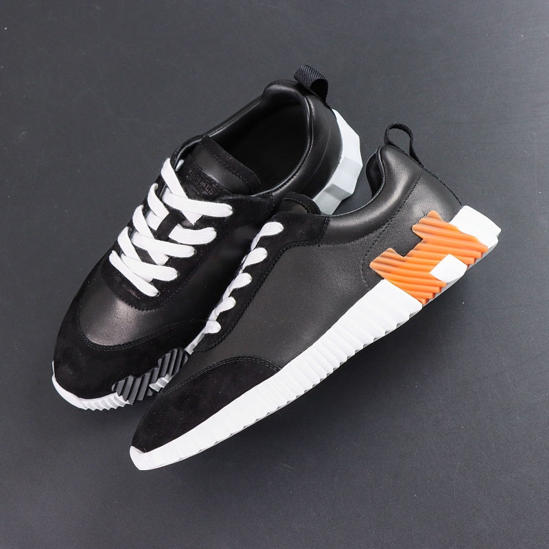 Hermes Bouncing Sneaker - Black/Orange