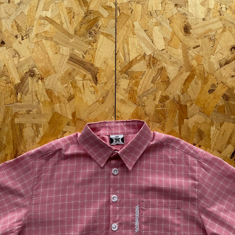 Mertra Plaid Shirt - Pink